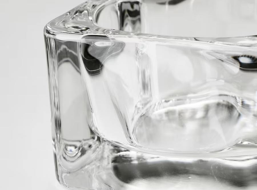 Elegant low clear candle holders rental Sacramento CA | Rent4.Party