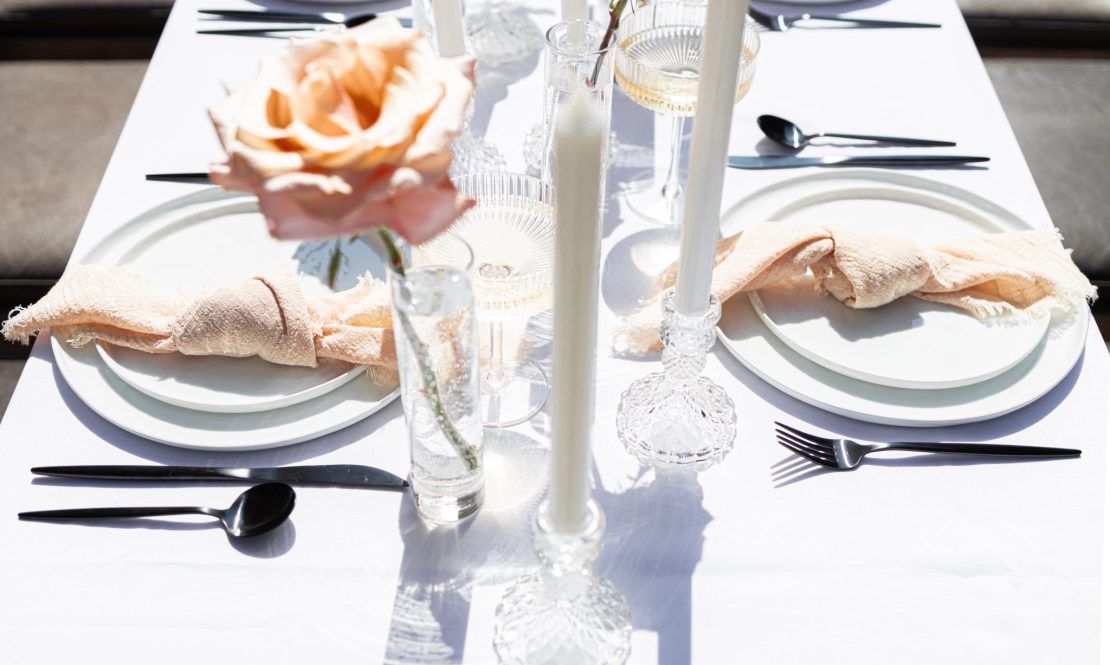 Flat white plates rental Sacramento CA | Rent4.Party