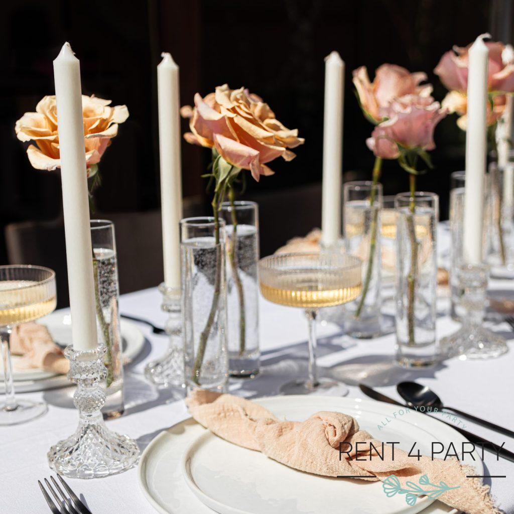 Flat white plates rental Sacramento CA | Rent4.Party