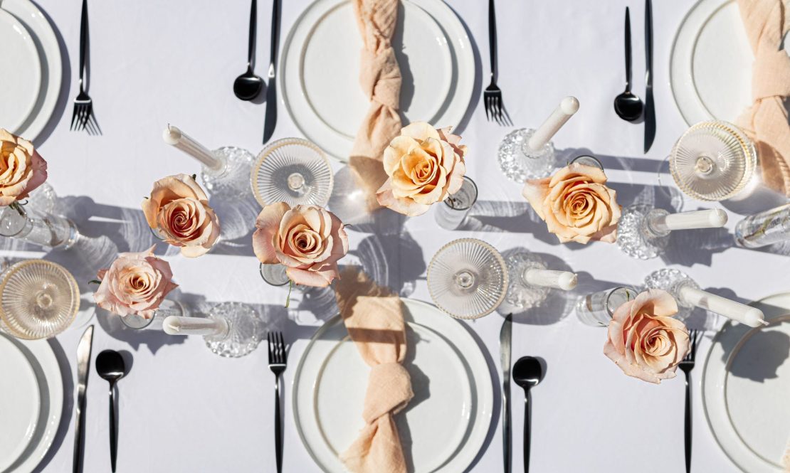 Flat white plates rental Sacramento CA | Rent4.Party