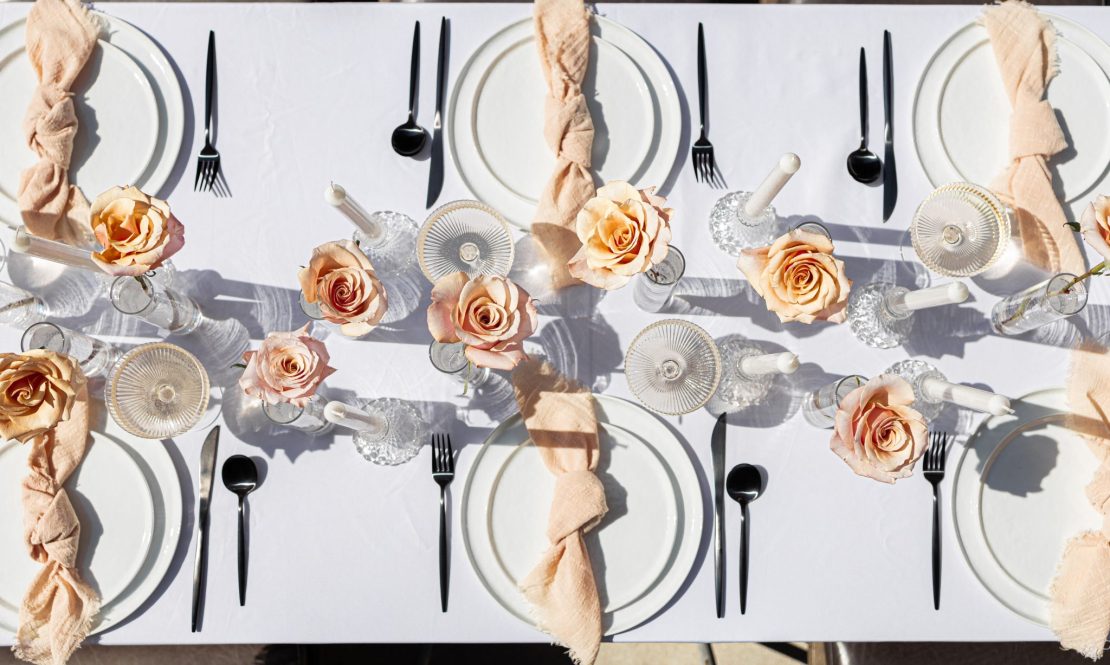 Flat white plates rental Sacramento CA | Rent4.Party