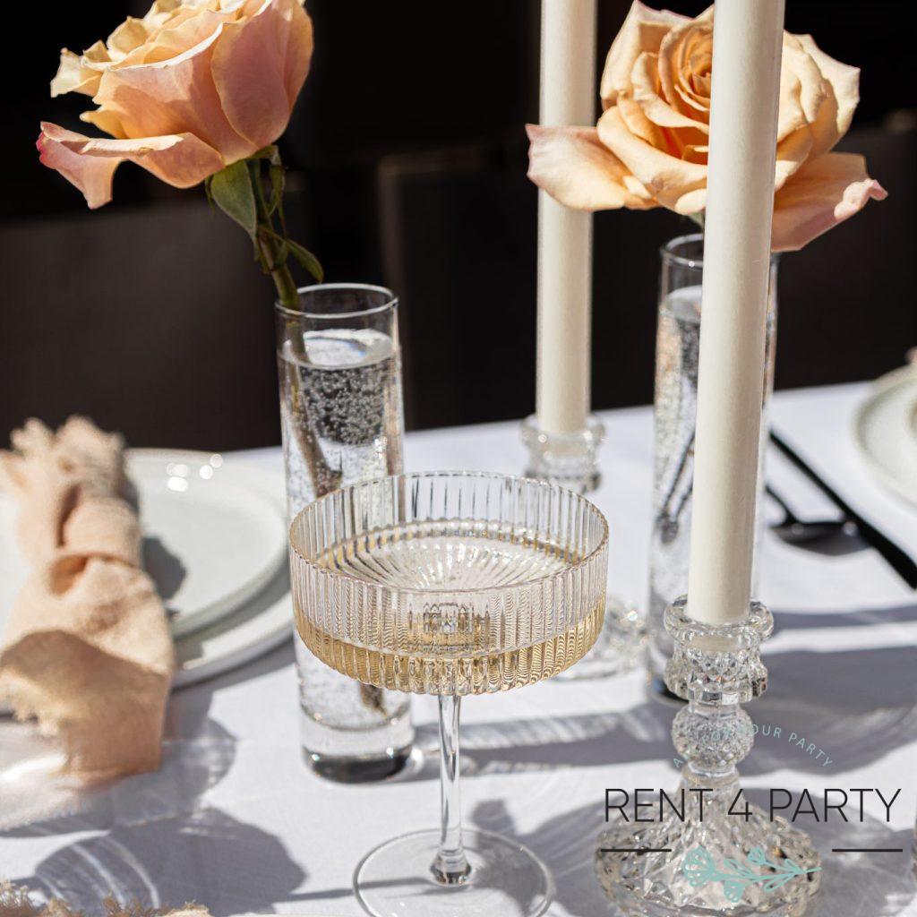 Elegant Glassware rental Sacramento CA | Rent4.Party