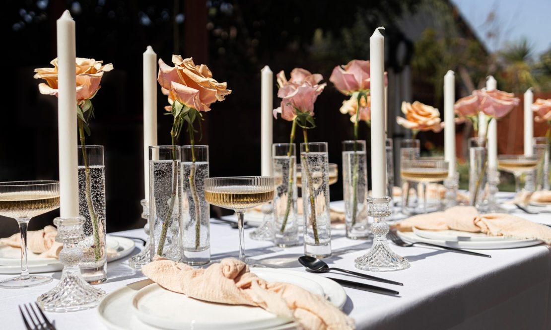 Small clear simple vases rental Sacramento CA | Rent4.Party