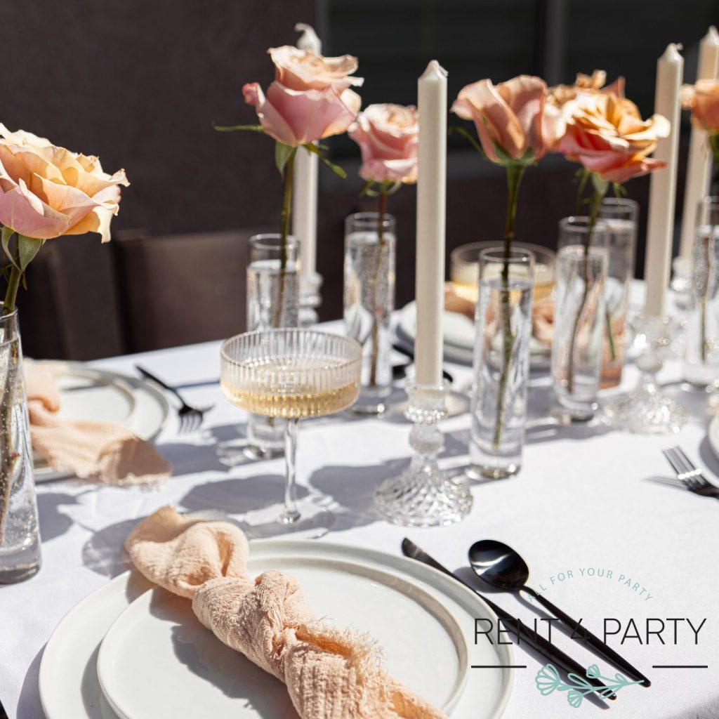 Elegant Glassware rental Sacramento CA | Rent4.Party