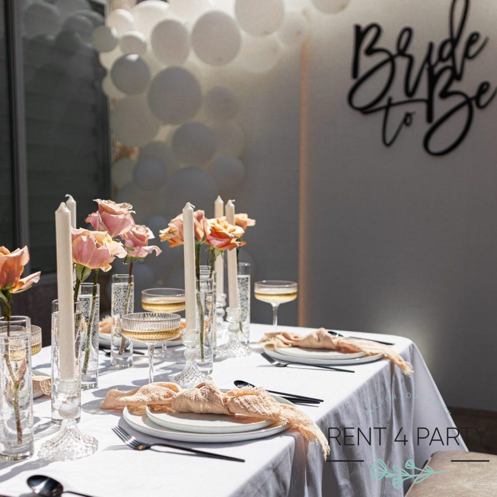 Elegant low clear candle holders rental Sacramento CA | Rent4.Party