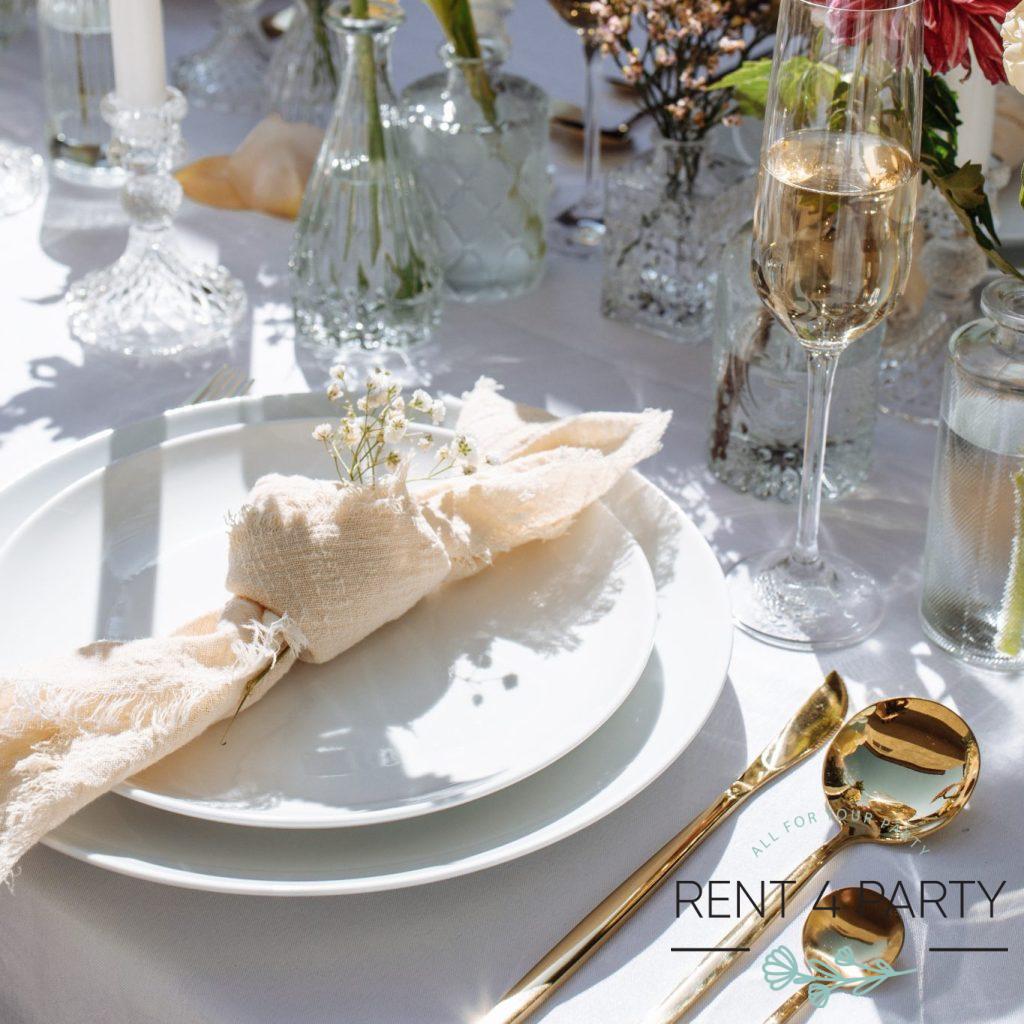 Elegant Gold Flatware rental Sacramento CA | Rent4.Party