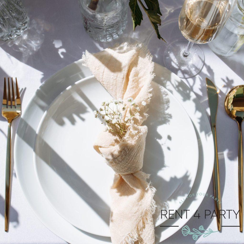 Elegant Gold Flatware rental Sacramento CA | Rent4.Party