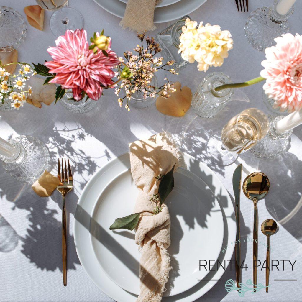 Elegant Gold Flatware rental Sacramento CA | Rent4.Party