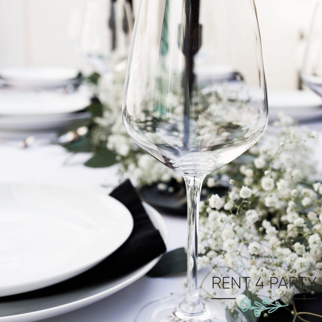 Classic White Wine Glass rental Sacramento CA | Rent4.Party