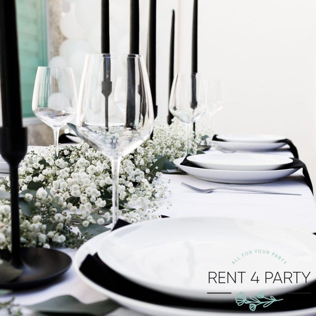 Classic White Wine Glass rental Sacramento CA | Rent4.Party