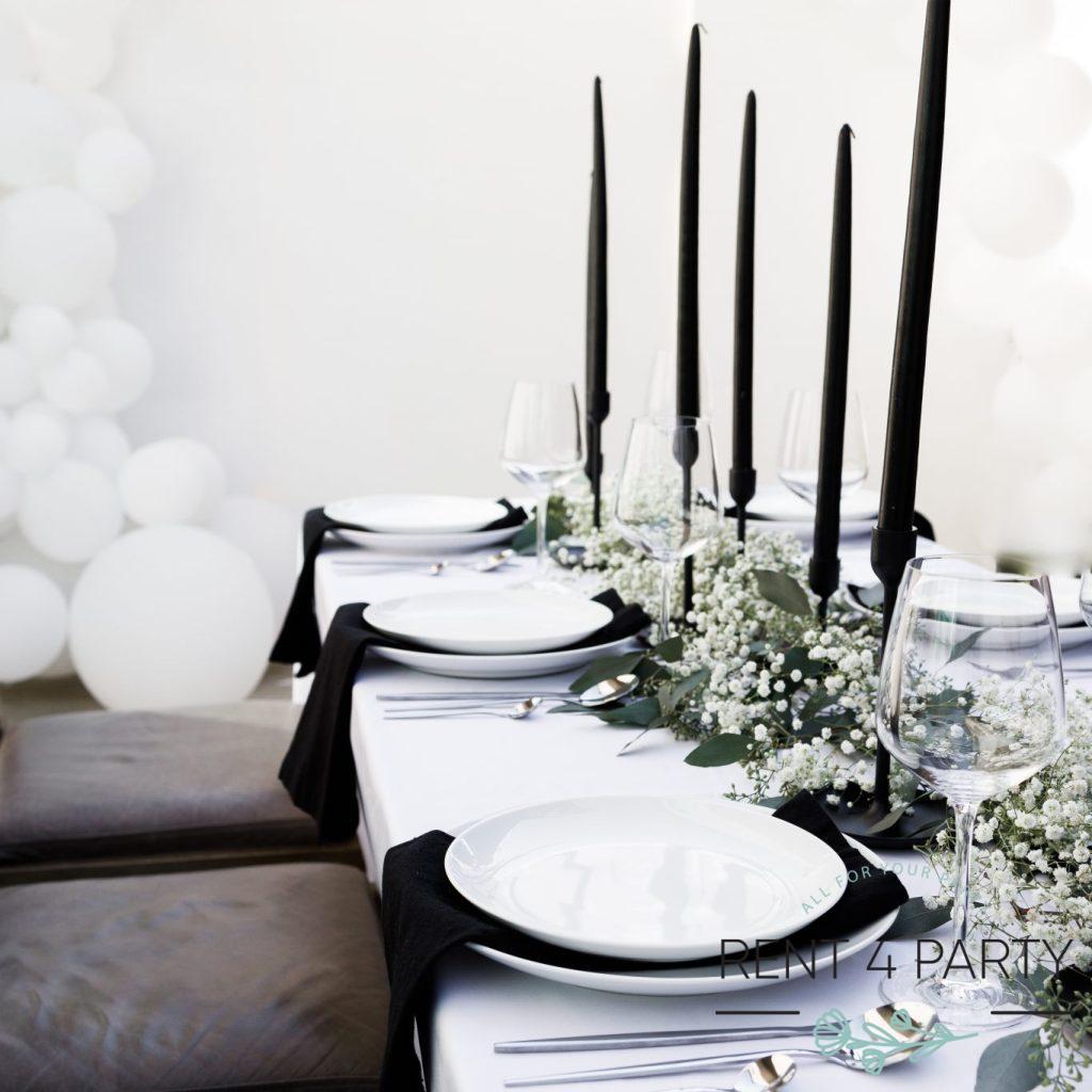 Dinnerware - classic white plates rental Sacramento CA | Rent4.Party