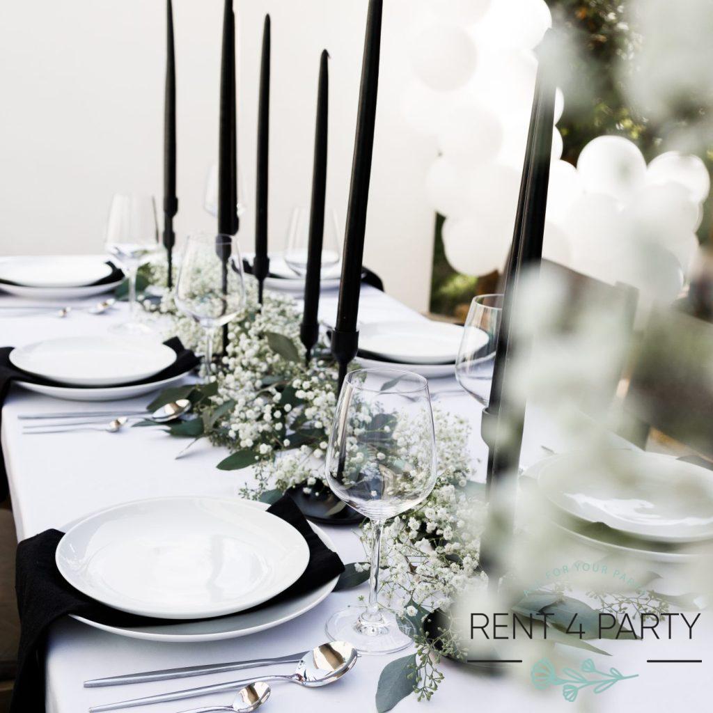 Dinnerware - classic white plates rental Sacramento CA | Rent4.Party