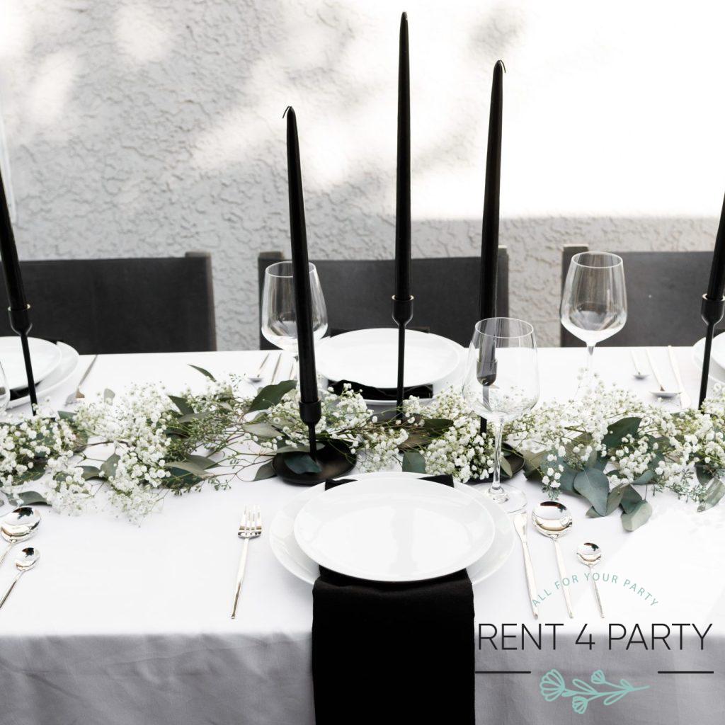 Dinnerware - classic white plates rental Sacramento CA | Rent4.Party