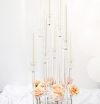 Elegant tall clear candle holders rental Sacramento CA | Rent4.Party