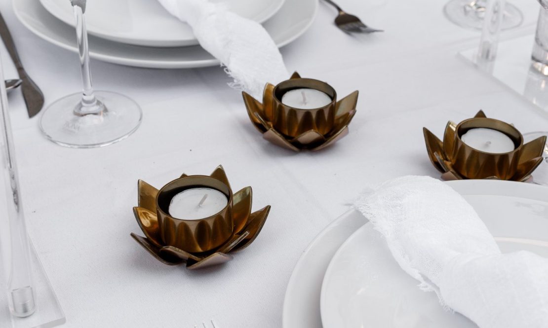 Charming low golden candle holders rental Sacramento CA | Rent4.Party