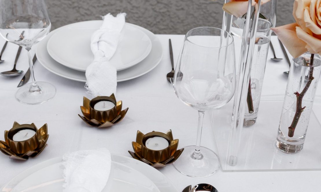 Charming low golden candle holders rental Sacramento CA | Rent4.Party