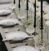 Classic black candle holder rental Sacramento CA | Rent4.Party