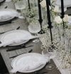 Classic black candle holder rental Sacramento CA | Rent4.Party