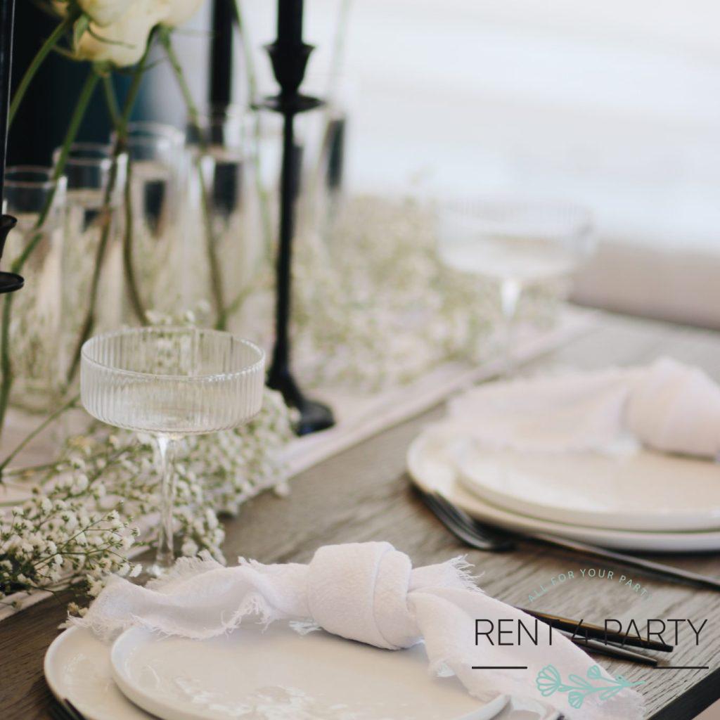 Classic black candle holder rental Sacramento CA | Rent4.Party