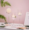 Chic clear candle holders rental Sacramento CA | Rent4.Party