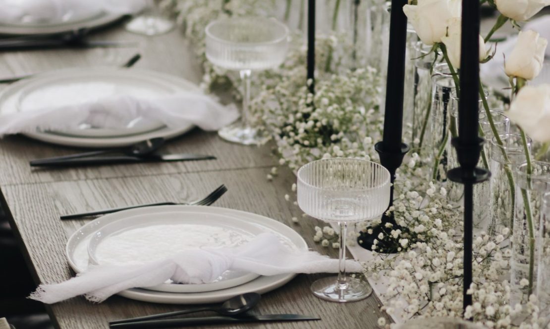 Classic black candle holder rental Sacramento CA | Rent4.Party