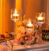 Chic clear candle holders rental Sacramento CA | Rent4.Party