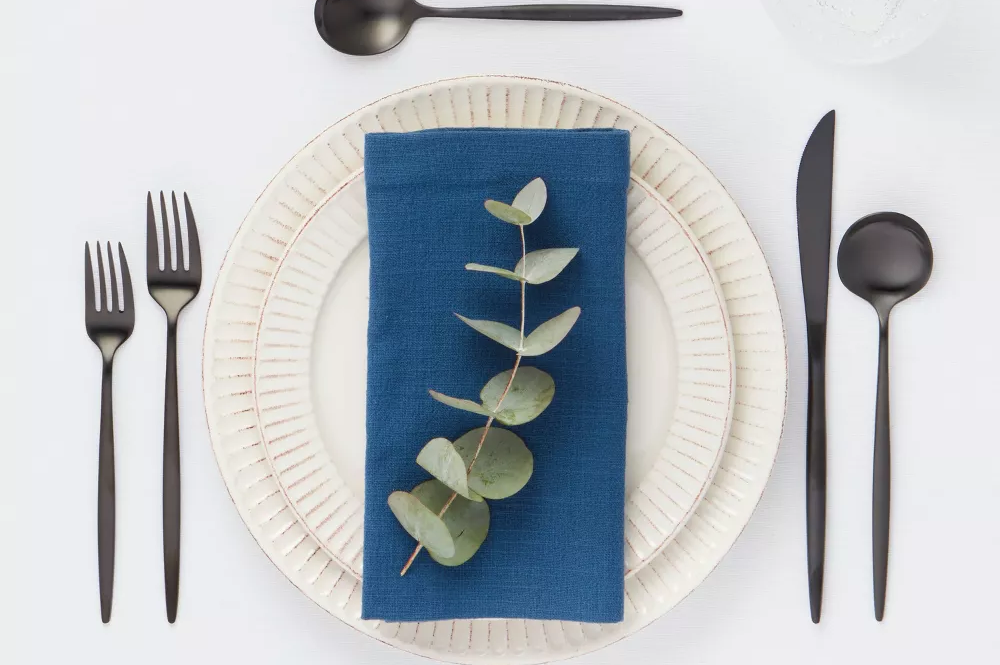 Exclusive Black Flatware Set rental Sacramento CA | Rent4.Party