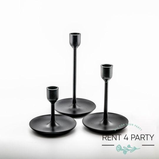 Elegant black candle holders rental Sacramento CA | Rent4.Party