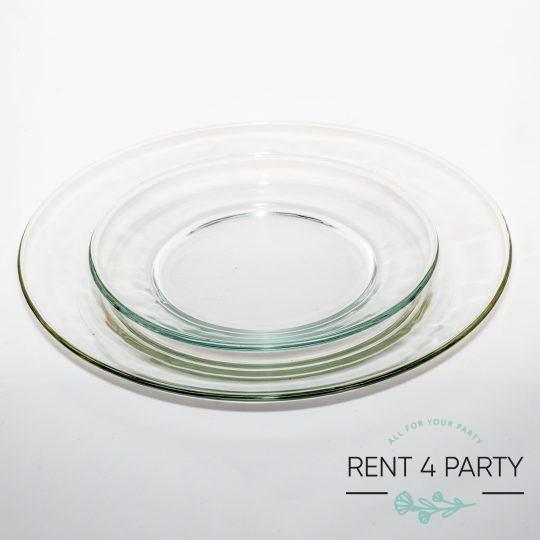 A set of transparent plates rental Sacramento CA | Rent4.Party