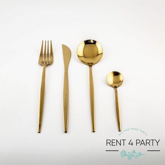 Elegant Gold Flatware rental Sacramento CA | Rent4.Party