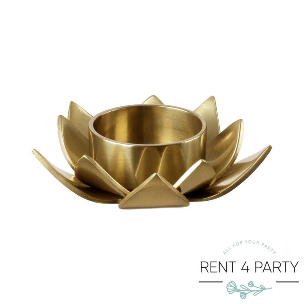 Charming low golden candle holders rental Sacramento CA | Rent4.Party