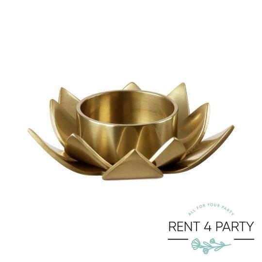 Charming low golden candle holders rental Sacramento CA | Rent4.Party