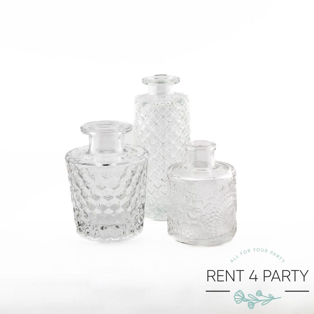 Classic style clear vase rental Sacramento CA | Rent4.Party