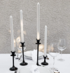 Classic black candle holders rental Sacramento CA | Rent4.Party