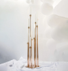 Elegant tall golden candle holders rental Sacramento CA | Rent4.Party