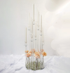 Elegant tall clear candle holders rental Sacramento CA | Rent4.Party