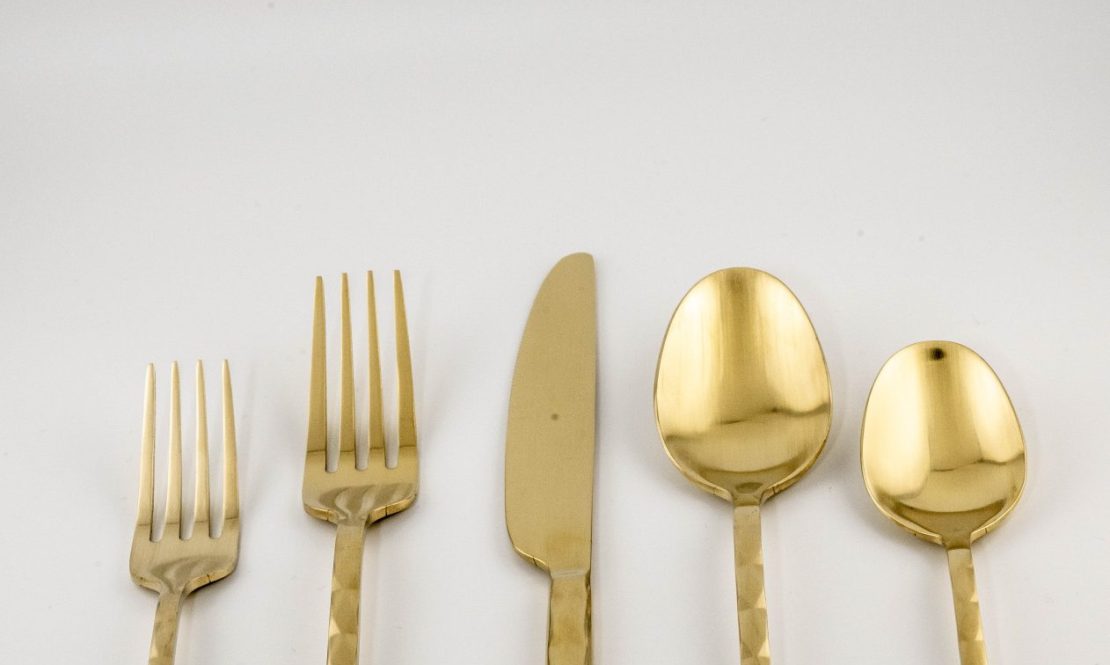 Elegant Classic Gold Flatware rental Sacramento CA | Rent4.Party