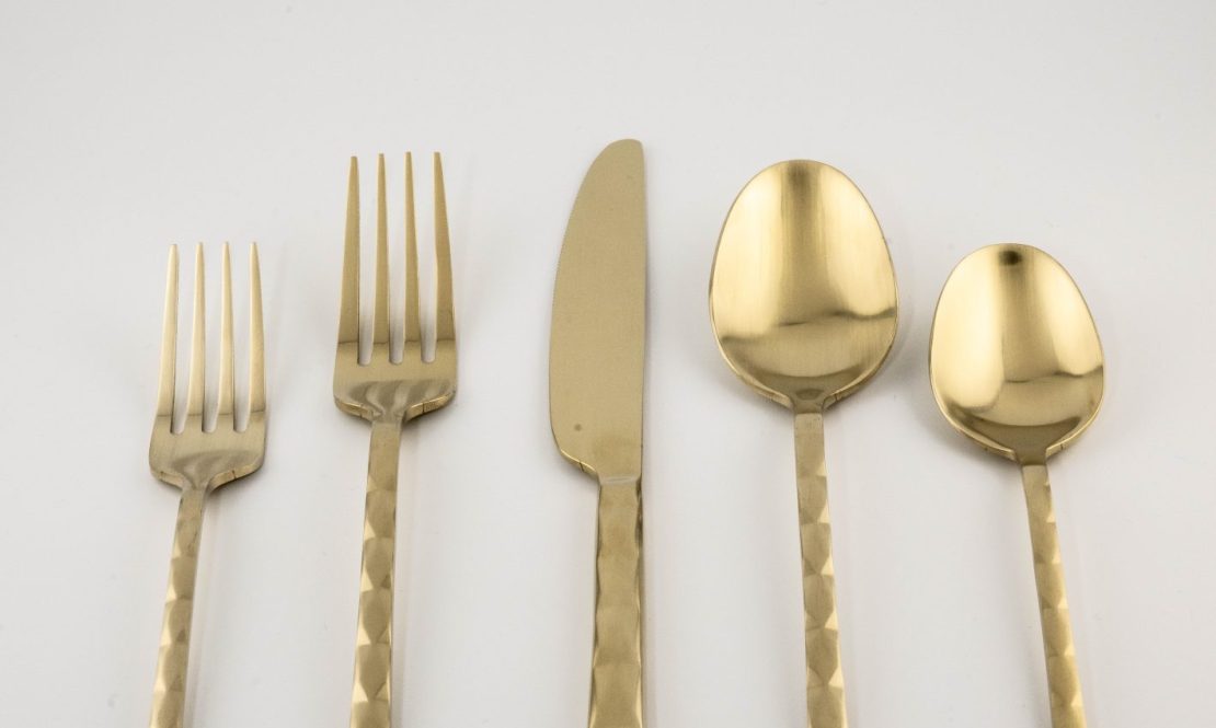 Elegant Classic Gold Flatware rental Sacramento CA | Rent4.Party