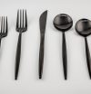 Exclusive Black Flatware Set rental Sacramento CA | Rent4.Party