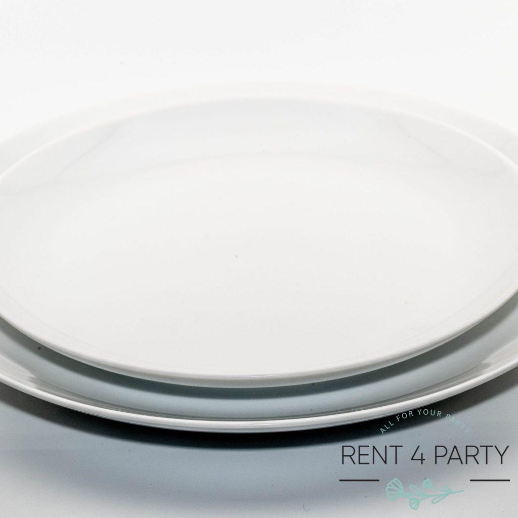 Dinnerware - classic white plates rental Sacramento CA | Rent4.Party