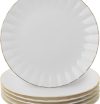 Classic dinnerware a golden rim set rental Sacramento CA | Rent4.Party