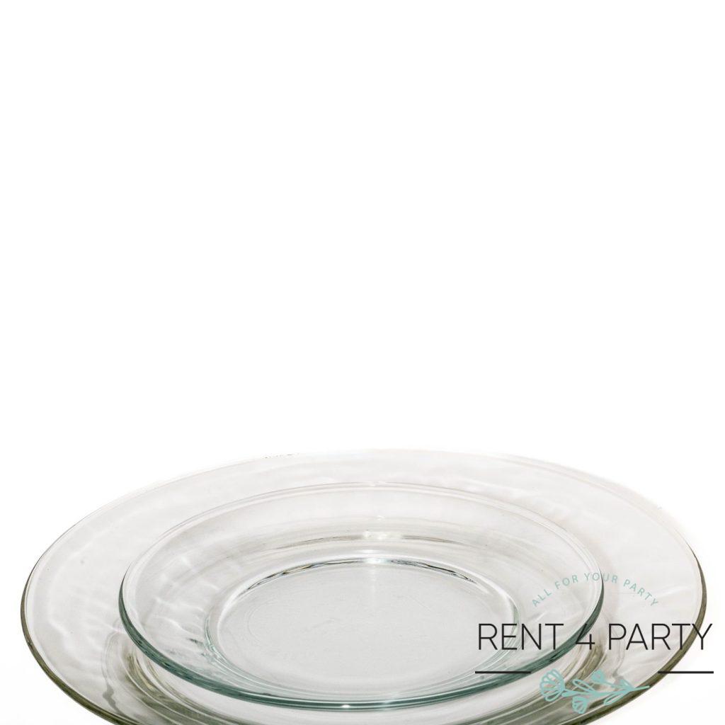 A set of transparent plates rental Sacramento CA | Rent4.Party