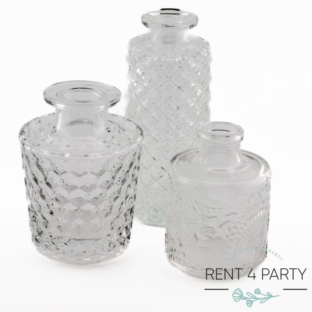 Classic style clear vase rental Sacramento CA | Rent4.Party