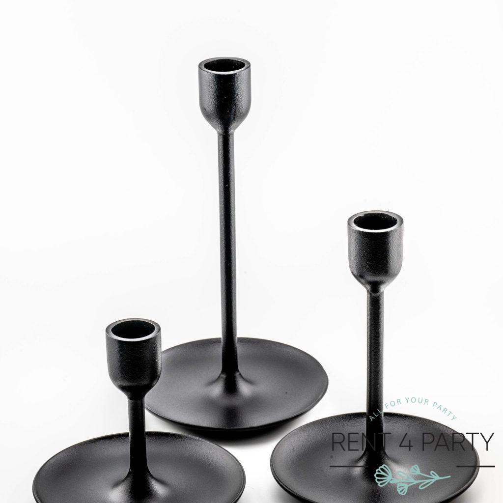 Elegant black candle holders rental Sacramento CA | Rent4.Party