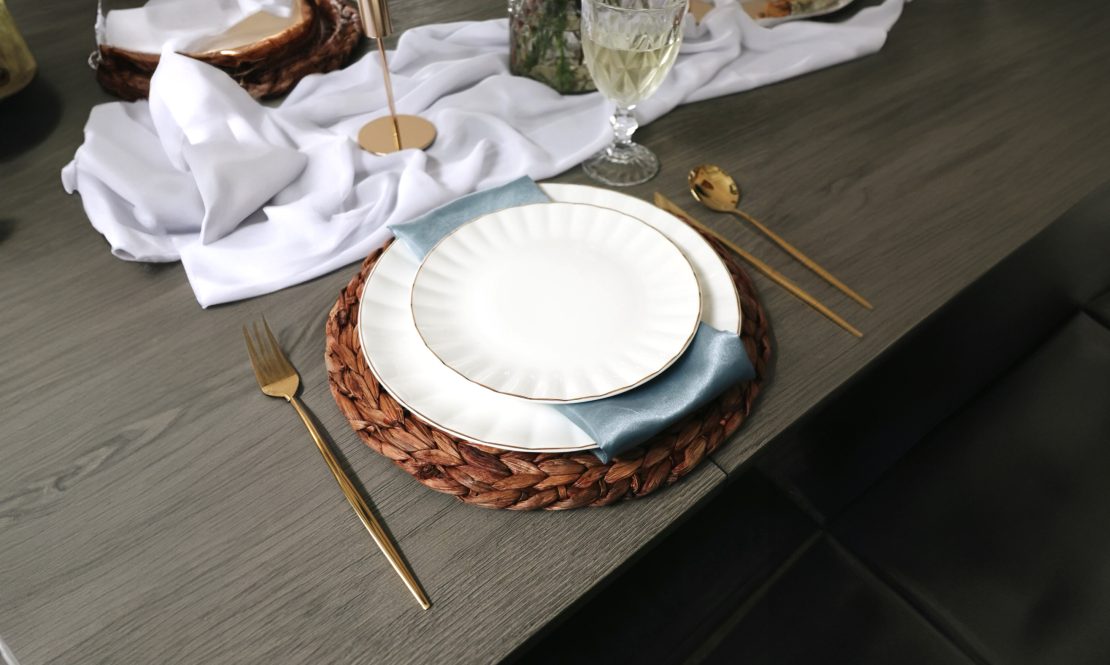 Blue Satin Napkins rental Sacramento CA | Rent4.Party