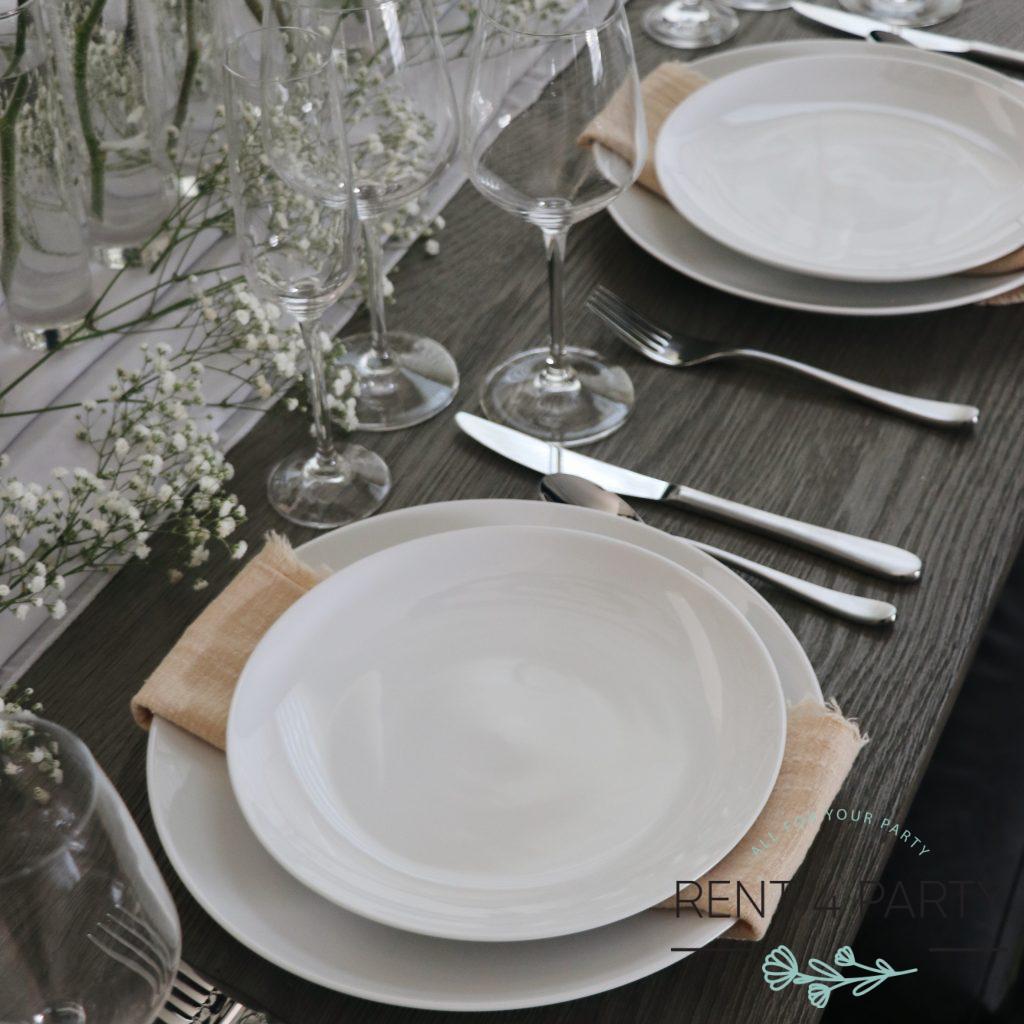 Cotton Linen Napkins Rustic Dinner rental Sacramento CA | Rent4.Party