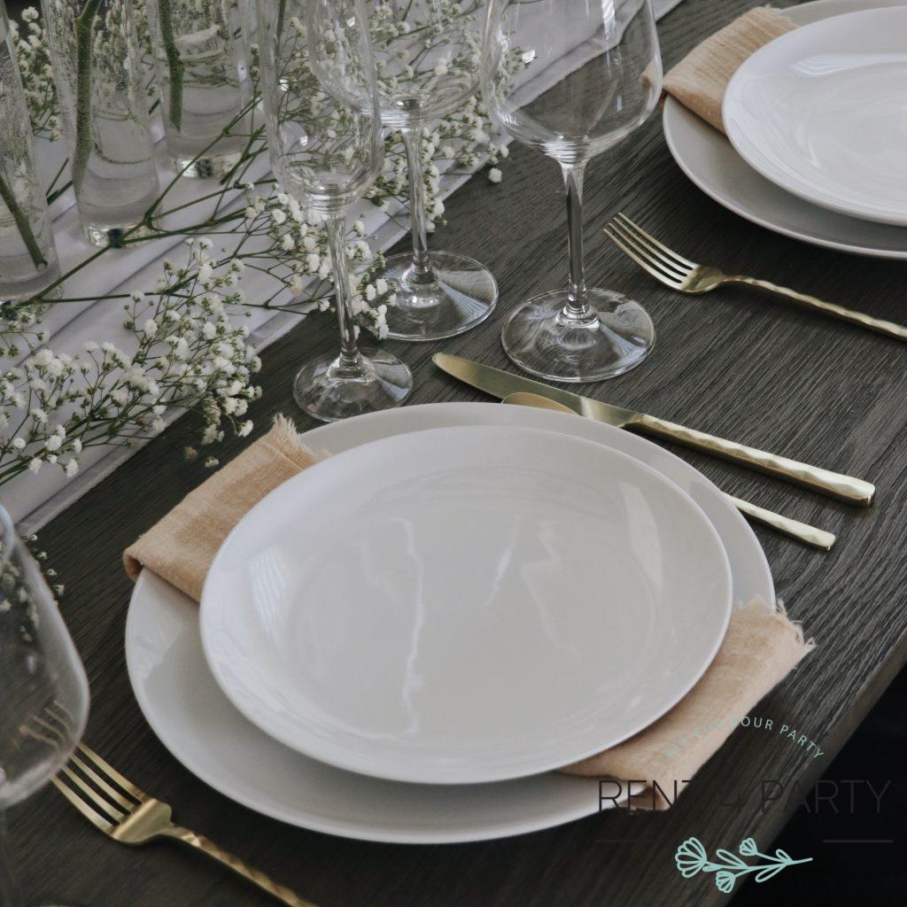 Cotton Linen Napkins Rustic Dinner rental Sacramento CA | Rent4.Party