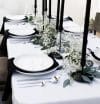 Elegant Black Napkins rental Sacramento CA | Rent4.Party