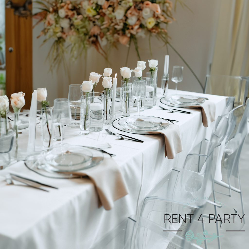 Small clear simple vases rental Sacramento CA | Rent4.Party