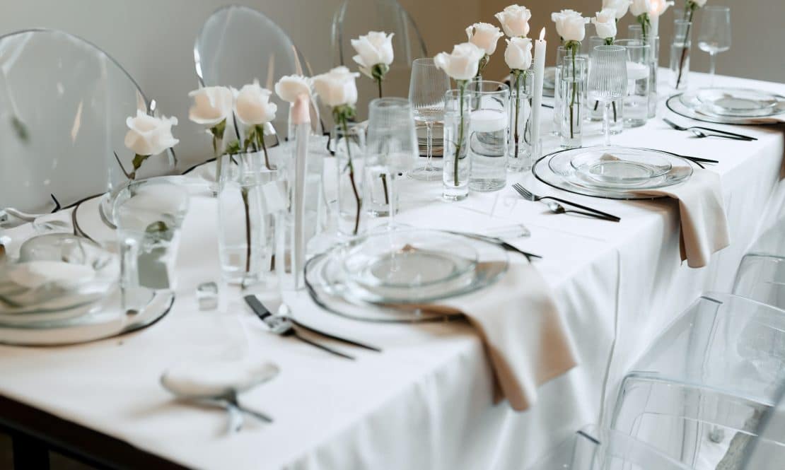 Small clear simple vases rental Sacramento CA | Rent4.Party